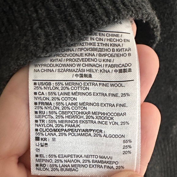 Banana Republic Men's Crewneck Sweater in Charcoal - Picture 5 of 9